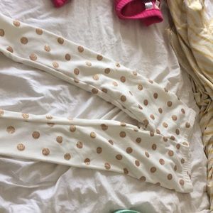 Glitter polka dot pants